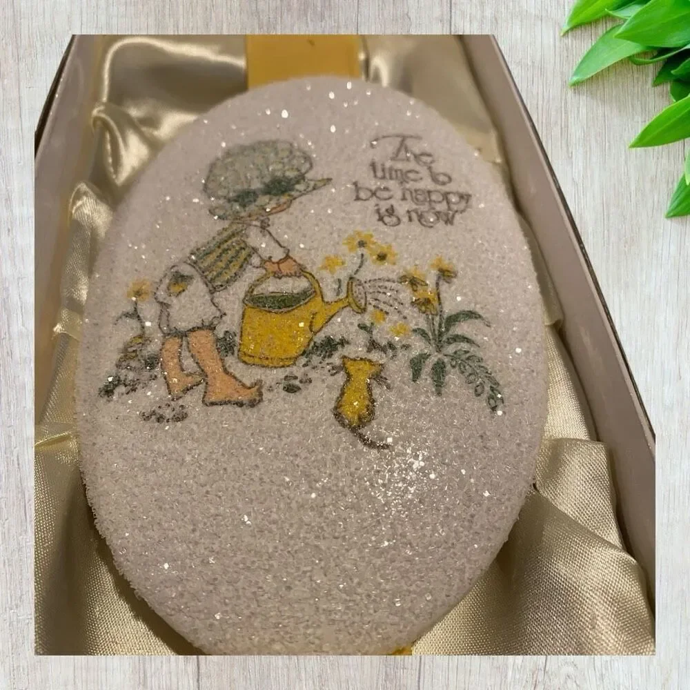 Vintage Sugar Frosted Holly Hobby Handmade